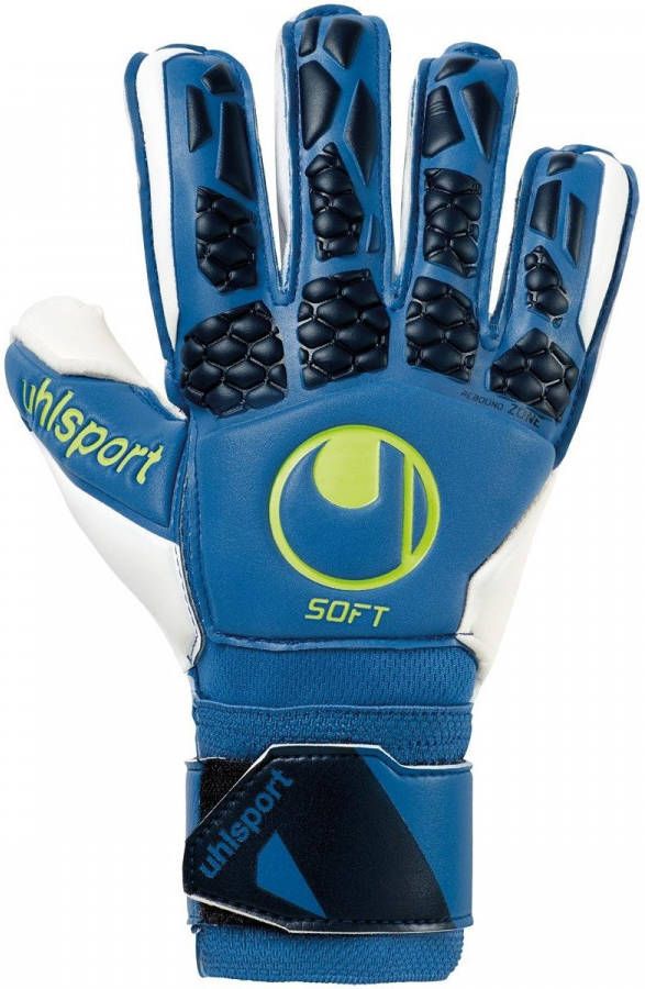 Uhlsport Keepershandschoenen Hyper Act Soft Flex Frame Blauw/Wit/Fluo Yellow online kopen