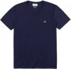 Lacoste Regular Fit T Shirt V hals lichtgrijs, Effen online kopen